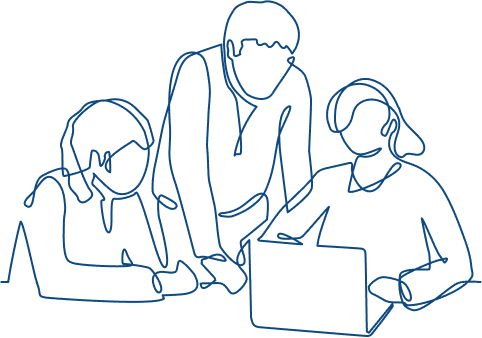 Team collaboration illustration
